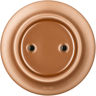 PORCELAIN WALL END PLUG SOCKET COPPER - DYKE & DEAN