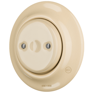 PORCELAIN WALL END PLUG SOCKET SAND - DYKE & DEAN