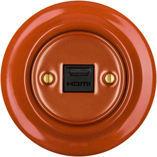 PORCELAIN WALL SOCKET BRICK RED HDMI - DYKE & DEAN