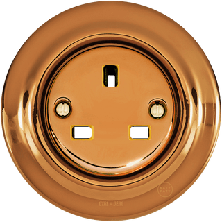 PORCELAIN WALL SOCKET BRONZE UK - DYKE & DEAN