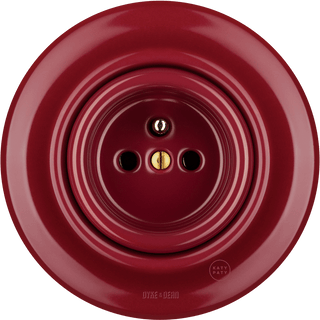 PORCELAIN WALL SOCKET BURGUNDY - DYKE & DEAN