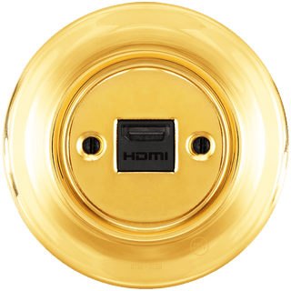 PORCELAIN WALL SOCKET GOLD HDMI - DYKE & DEAN