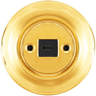 PORCELAIN WALL SOCKET GOLD USB-C - DYKE & DEAN