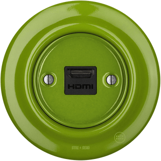 PORCELAIN WALL SOCKET GREEN HDMI - DYKE & DEAN