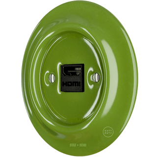 PORCELAIN WALL SOCKET GREEN HDMI - DYKE & DEAN