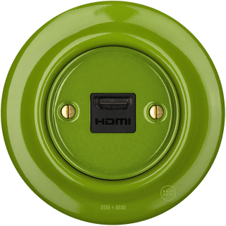 PORCELAIN WALL SOCKET GREEN HDMI - DYKE & DEAN