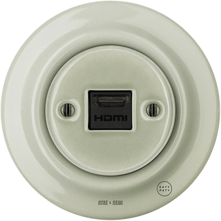 PORCELAIN WALL SOCKET GREY GREEN HDMI - DYKE & DEAN