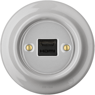 PORCELAIN WALL SOCKET GREY HDMI - DYKE & DEAN