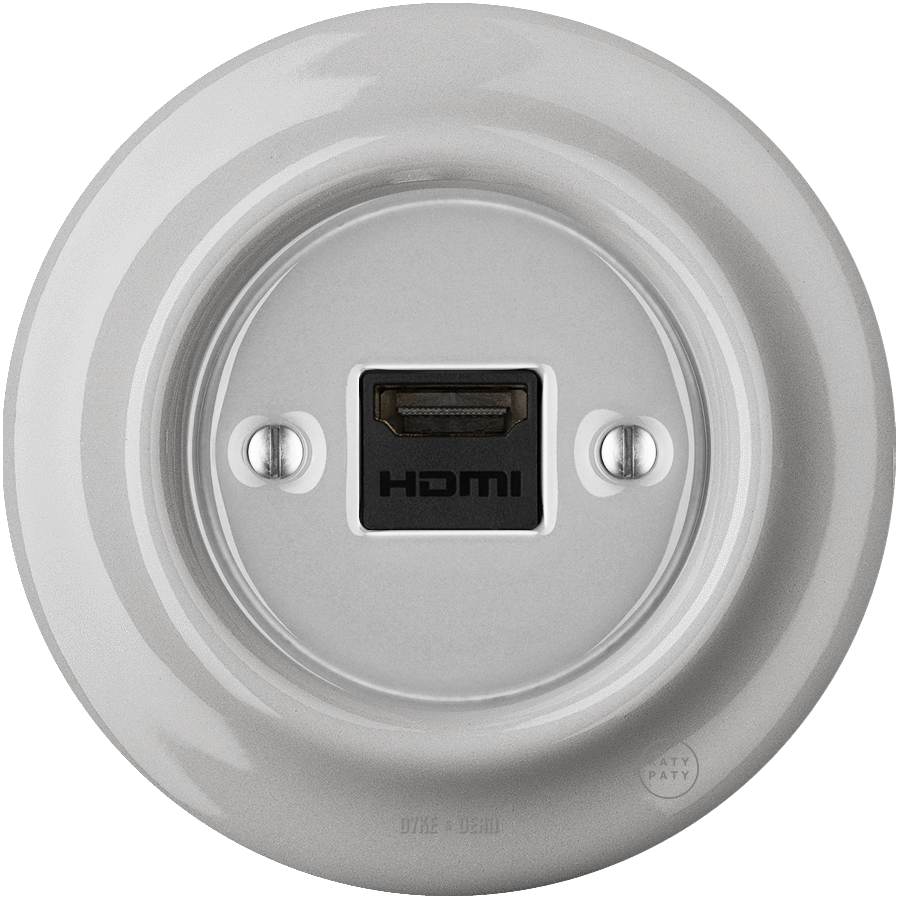 PORCELAIN WALL SOCKET GREY HDMI - DYKE & DEAN