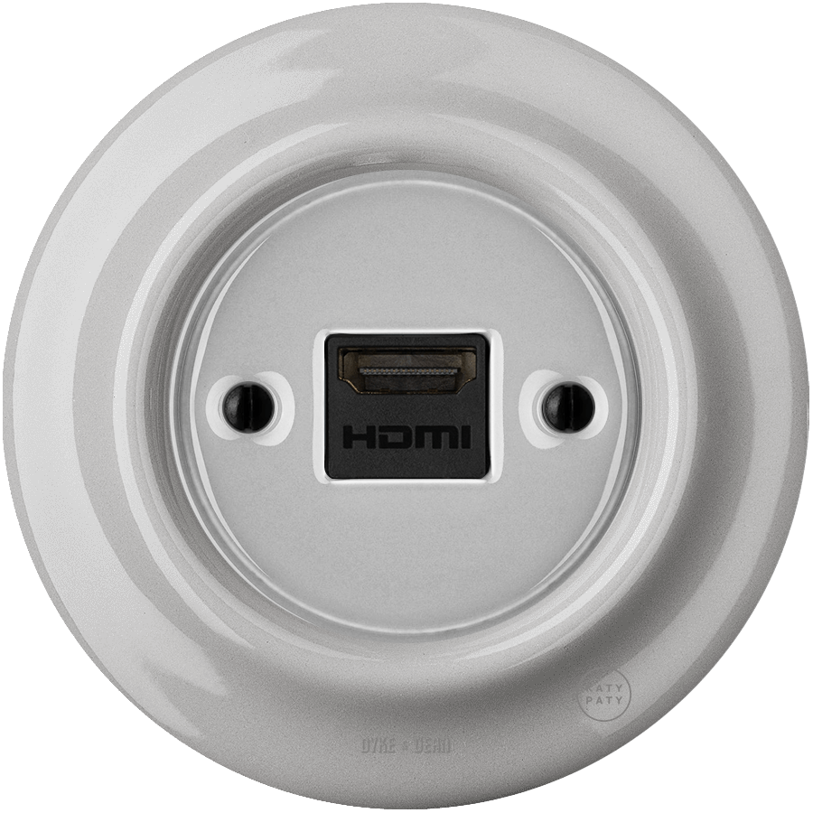 PORCELAIN WALL SOCKET GREY HDMI - DYKE & DEAN