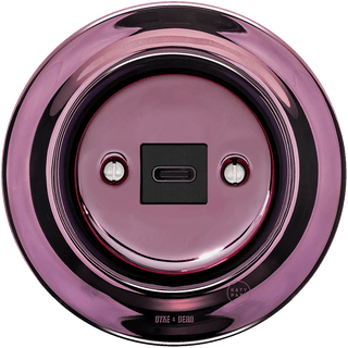 PORCELAIN WALL SOCKET PURPLE USB-C - DYKE & DEAN