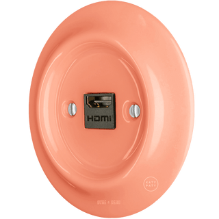 PORCELAIN WALL SOCKET SALMON HDMI - DYKE & DEAN