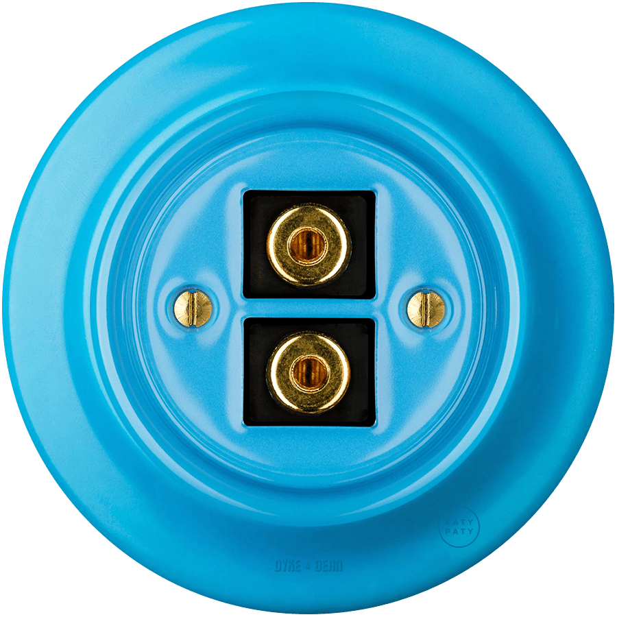 PORCELAIN WALL SPEAKER SOCKET AZURE - DYKE & DEAN