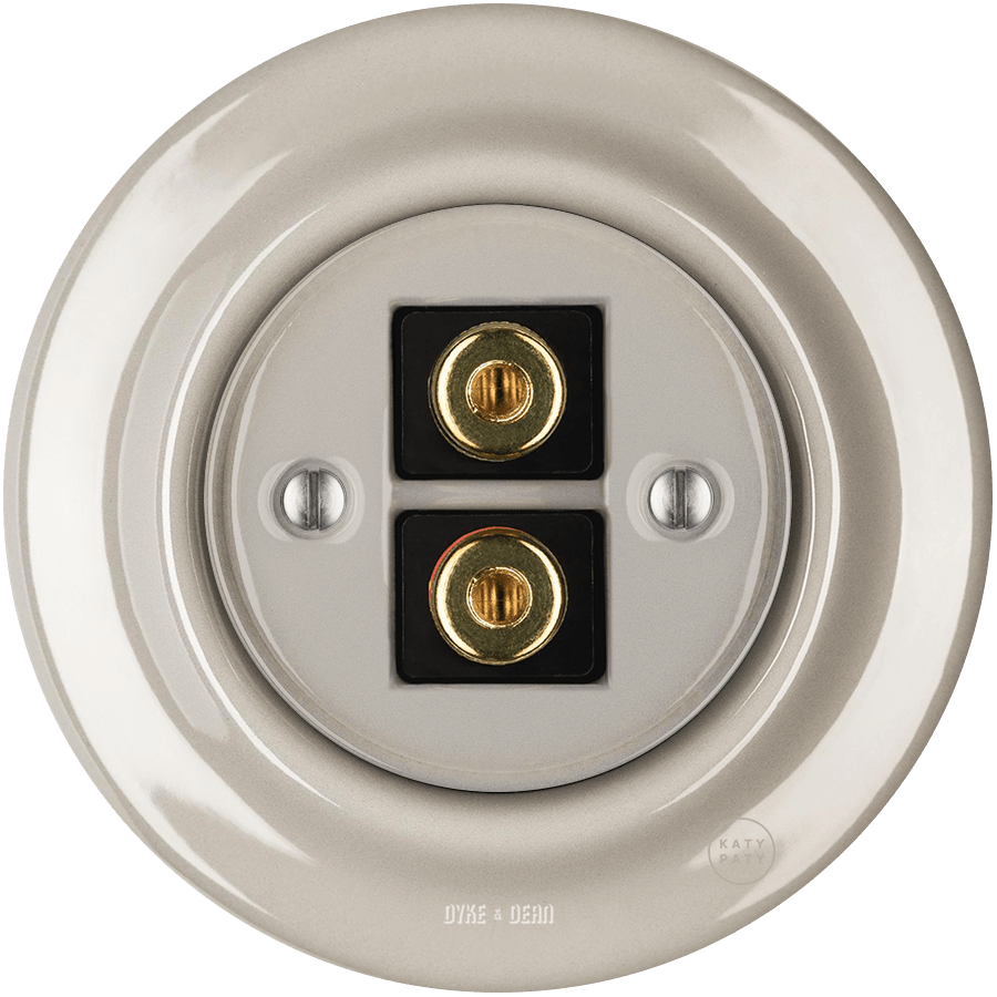 PORCELAIN WALL SPEAKER SOCKET CAPPUCCINO - DYKE & DEAN