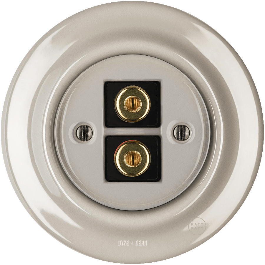 PORCELAIN WALL SPEAKER SOCKET CAPPUCCINO - DYKE & DEAN