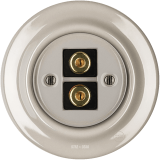 PORCELAIN WALL SPEAKER SOCKET CAPPUCCINO - DYKE & DEAN