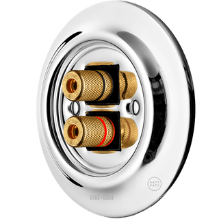 PORCELAIN WALL SPEAKER SOCKET CHROME - DYKE & DEAN