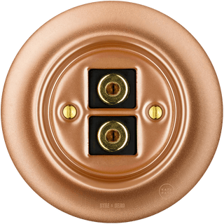 PORCELAIN WALL SPEAKER SOCKET COPPER - DYKE & DEAN