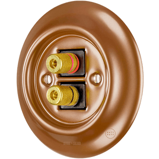 PORCELAIN WALL SPEAKER SOCKET COPPER - DYKE & DEAN