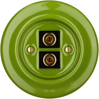 PORCELAIN WALL SPEAKER SOCKET GREEN - DYKE & DEAN