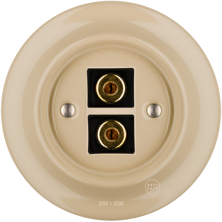 PORCELAIN WALL SPEAKER SOCKET SAND - DYKE & DEAN