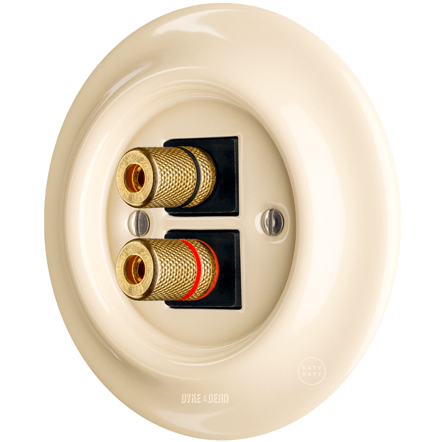 PORCELAIN WALL SPEAKER SOCKET SAND - DYKE & DEAN