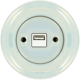 PORCELAIN WALL USB CHARGER CONCHA - DYKE & DEAN