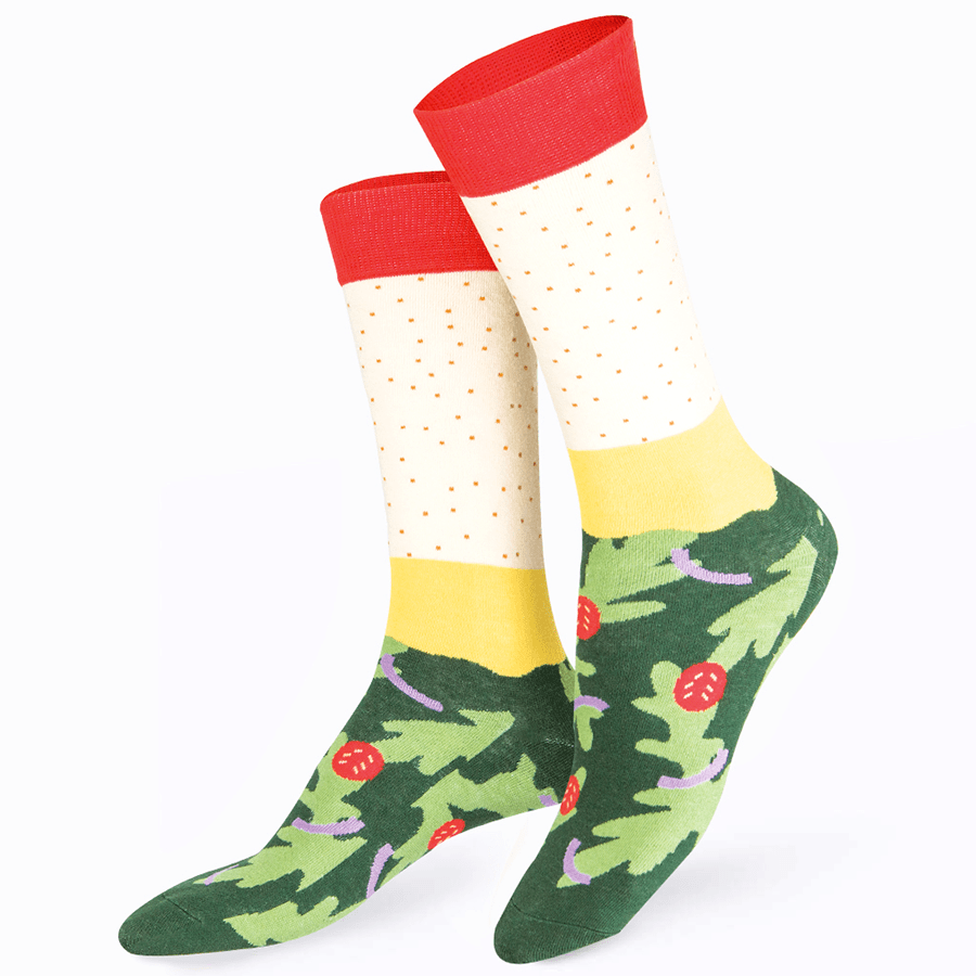 VEGAN NAPOLI PIZZA SOCKS - DYKE & DEAN