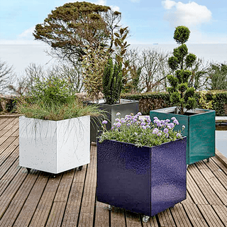 VLAZE ENAMEL ADAPT OUTDOOR PLANTERS - DYKE & DEAN