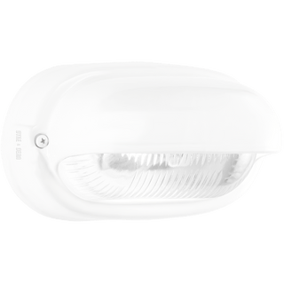 WHITE PORCELAIN BULKHEAD LAMP - DYKE & DEAN