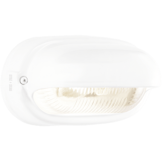 WHITE PORCELAIN BULKHEAD LAMP - DYKE & DEAN