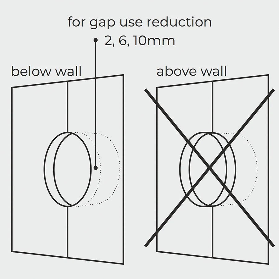 WOODEN PORCELAIN WALL LIGHT SWITCH NUCLEUS DOUBLE - DYKE & DEAN