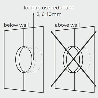 WOODEN PORCELAIN WALL SOCKET NUTMAG MOTION SENSOR - DYKE & DEAN