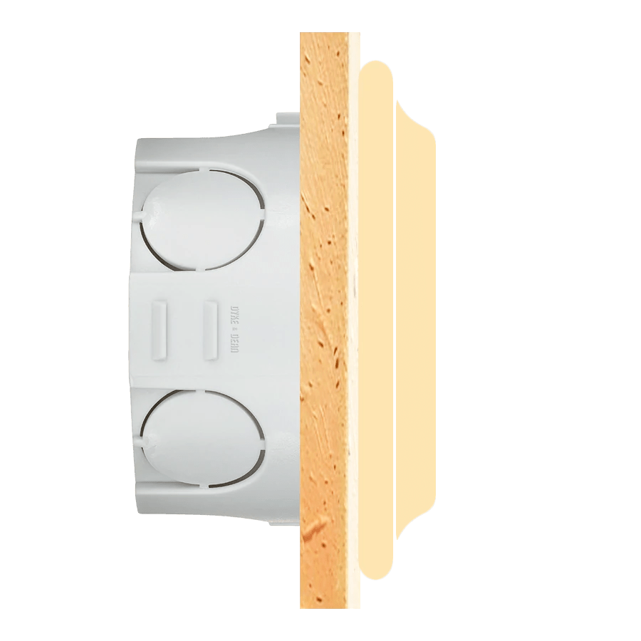 WOODEN PORCELAIN WALL SOCKET ROBUS MOTION SENSOR - DYKE & DEAN